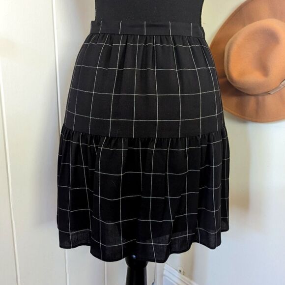 Madewell Dark Academia Whimsigoth Ruffle Preppy Skirt Fairy Grunge 6 - Picture 8 of 11